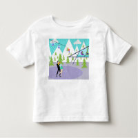 T-Shirt Retro Winter Ski Resort