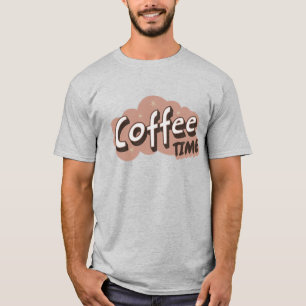 T-Shirt Retroativo Do Tempo Do Café