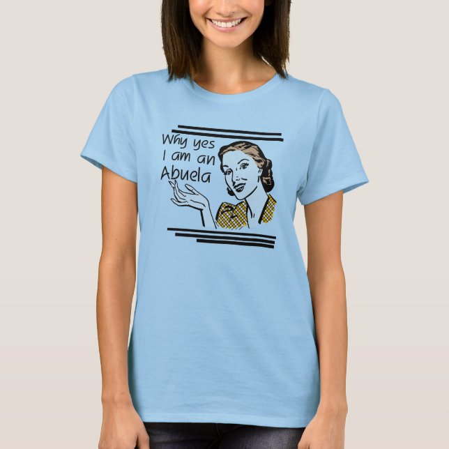 T-shirt retros e presentes de Abuela (Frente)