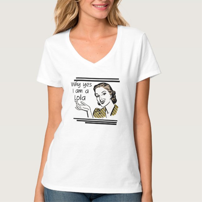 T-shirt retros e presentes de Lola (Frente)