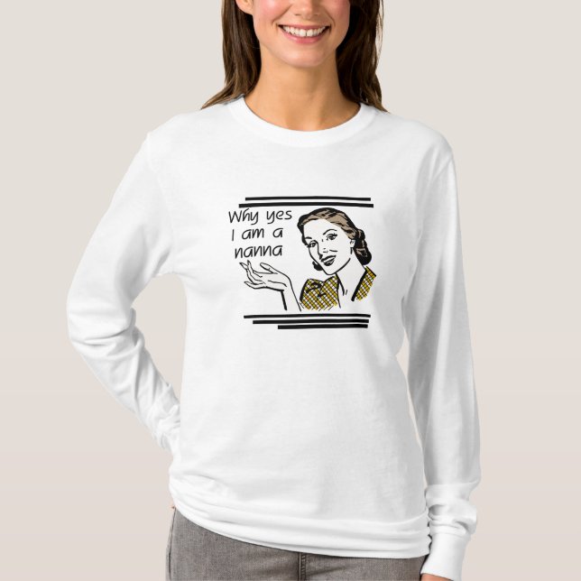 T-shirt retros e presentes de Nanna (Frente)