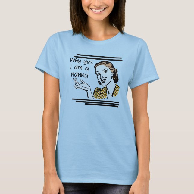 T-shirt retros e presentes de Nanna (Frente)