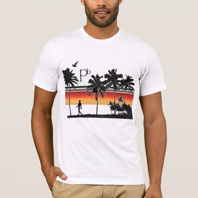 T-shirt RetroSunsetBeach1 (Frente)