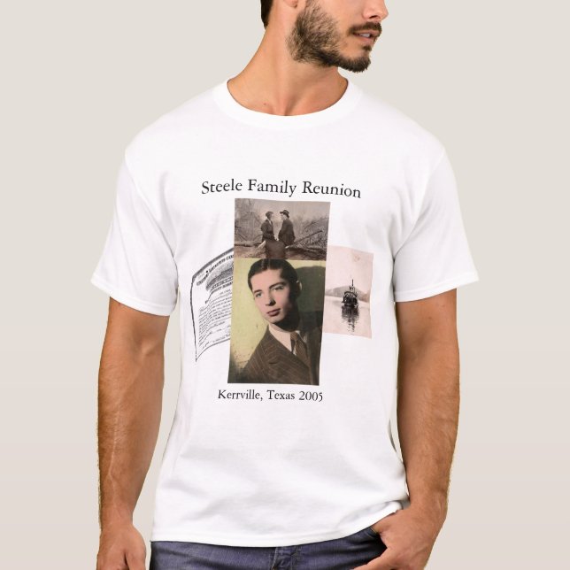T-shirt Reunião de família de Steele (Frente)