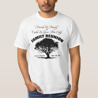 T-shirt Reunião de família preta de Estep da silhueta