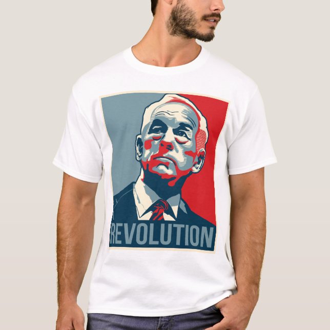 T-shirt Revolução de Ron Paul (Frente)