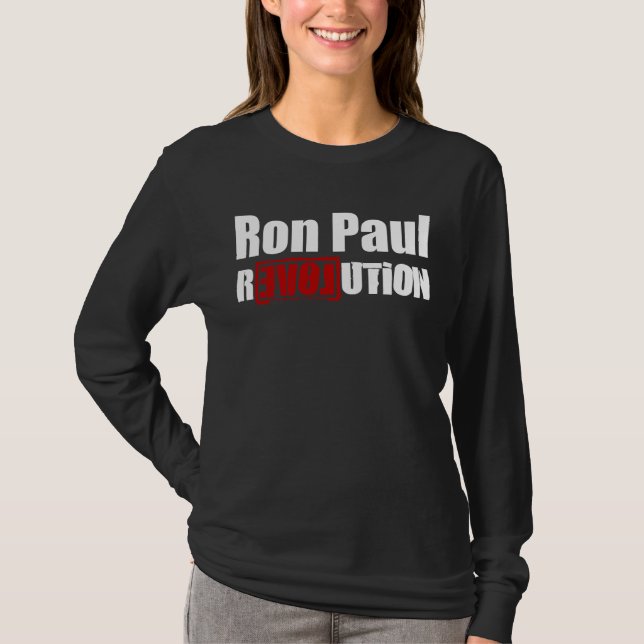 T-shirt Revolução de Ron Paul (Frente)