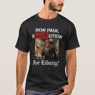 T-shirt Revolução de Ron Paul para a liberdade!