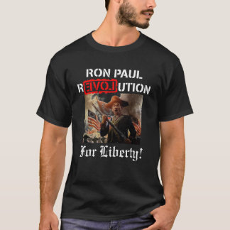 T-shirt Revolução de Ron Paul para a liberdade!