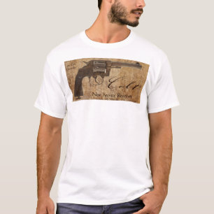 T-shirt Revólver novo do clássico do revólver do servi