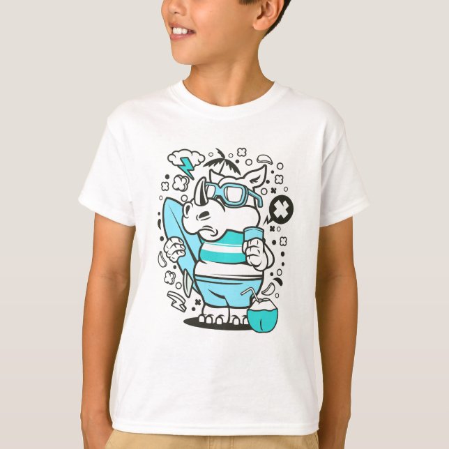 t-shirt rhino surf (Frente)