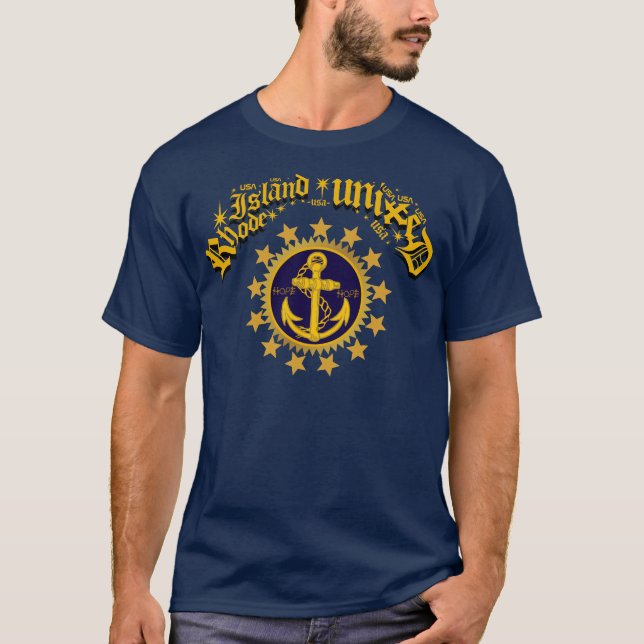 T-shirt Rhode - ilha unida (Frente)