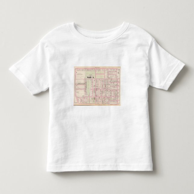 T-shirt Rhode - mapa órfão católico do atlas do asilo da (Frente)