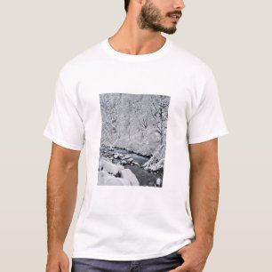 T-shirt Ribeirão branco nevado cênico, Oregon