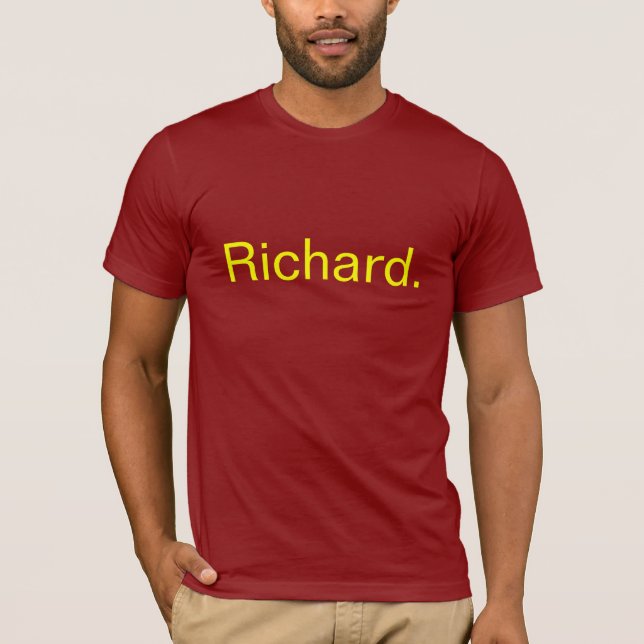 T-shirt Richard. (Frente)