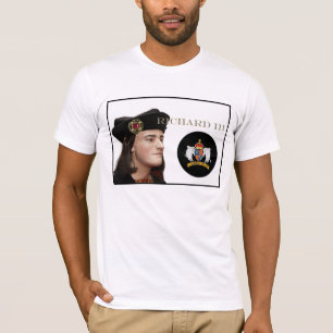 T-shirt Richard III e seu crachá branco do varrão