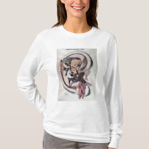 T-shirt Richard Wagner que racha o cilindro de orelha do