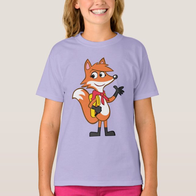 T-shirt Rick Ranger | Escarlett Fox Waving (Frente)