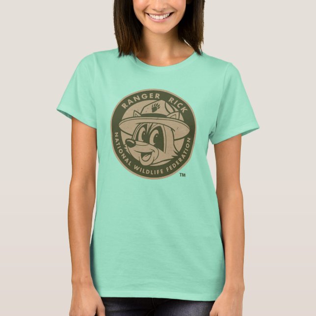 T-shirt Rick Ranger | Logotipo Khaki do Rick Ranger (Frente)
