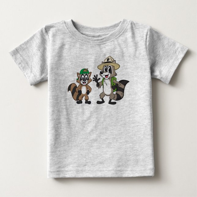 T-shirt Rick & Ricky da guarda florestal do rick | da (Frente)
