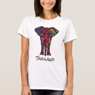 T-shirt Rico Decorative Mandala Elephant Tailândia