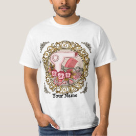 T-Shirt rico Rosa Pansy Beleza