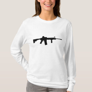 T-shirt Rifle preto AR-15