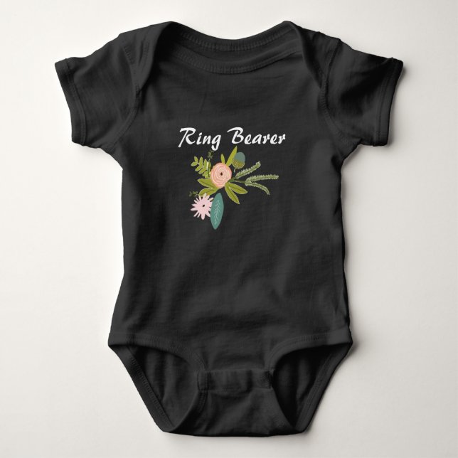 T-shirt RING BEARER Floral e Fauna (Frente)