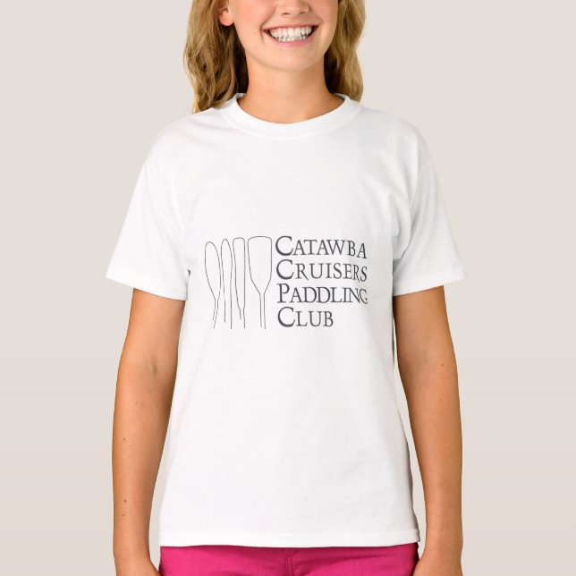 T-shirt Ringer "T" da CCPC Girl (Frente)
