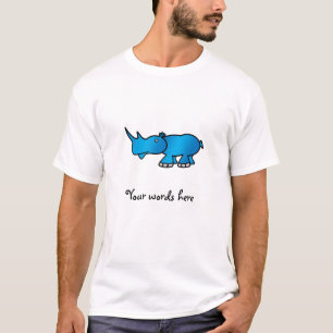 T-shirt Rinoceronte azul