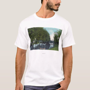T-shirt Rio cénico com canoa SceneEugene, OU