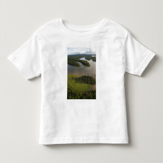 T-shirt Rio Essequibo, o rio mais longo da Guiana, e (Frente)