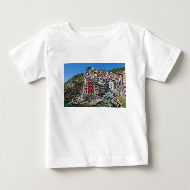 T-shirt Riomaggiore Cinque Terre Liguria Itália (Frente)