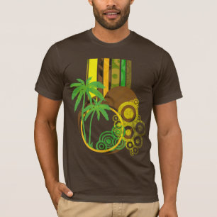 T-shirt Riyah-Li projeta o abstrato retro