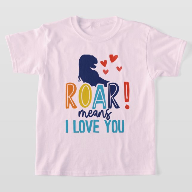 T-Shirt ROAR with Love - Dino Kids' Tee (Postura )