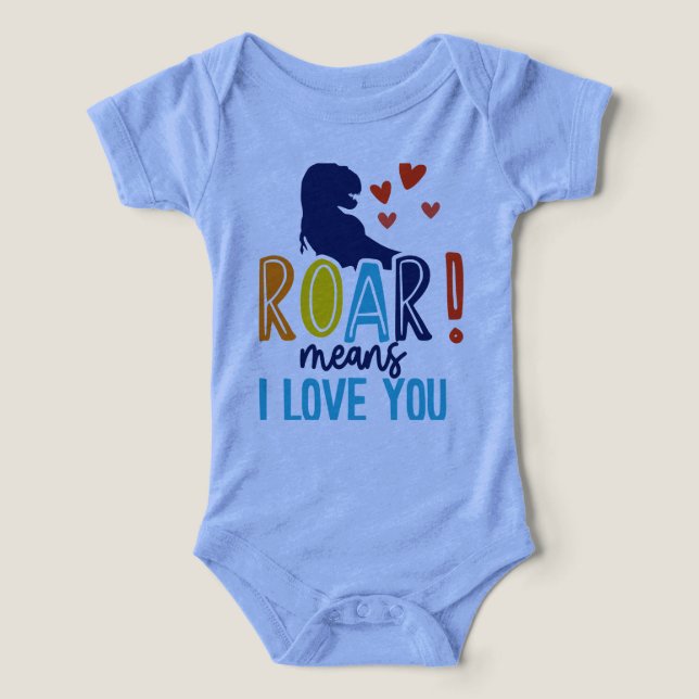 T-Shirt ROAR with Love - Dino Kids' Tee (Design frontal)