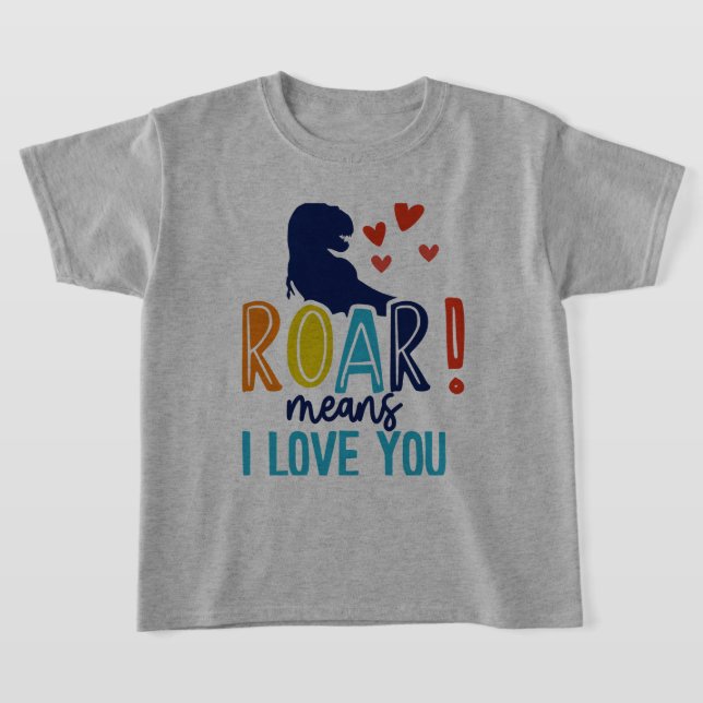 T-Shirt ROAR with Love - Dino Kids' Tee (Postura )