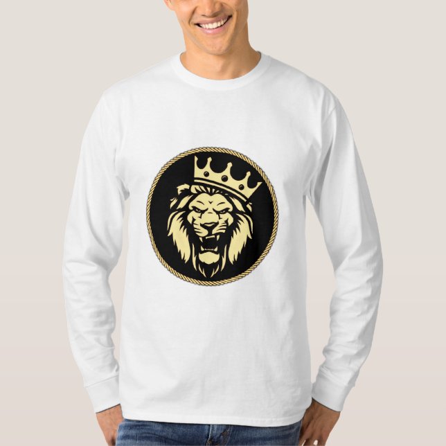 T-Shirt Roaring King Lion (Frente)