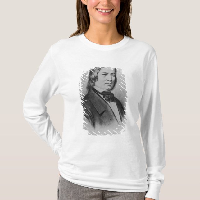 T-shirt Robert Schumann gravou de uma fotografia (Frente)