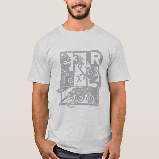 T-shirt Robin - Cinza Picto (Frente)