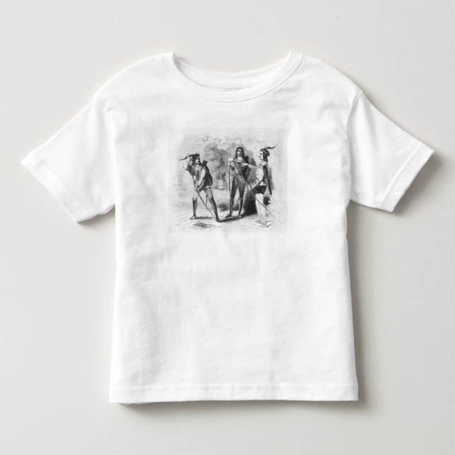 T-shirt Robin Hood, escarlate e John (Frente)