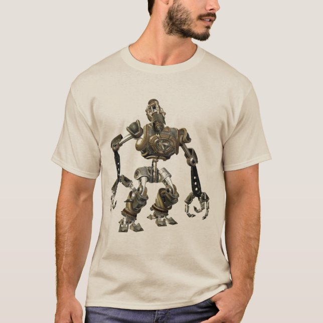 T-shirt Robô de Steampunk (Frente)
