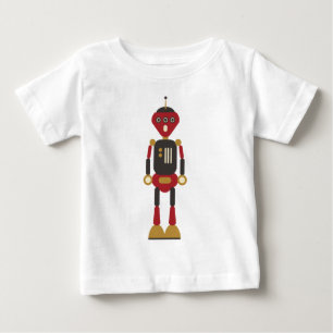 T-shirt Robô Retro De 3 Olhos Engraçado
