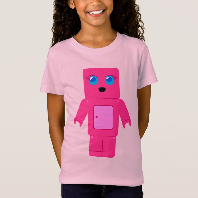 T-shirt Robô Rosa (Frente)