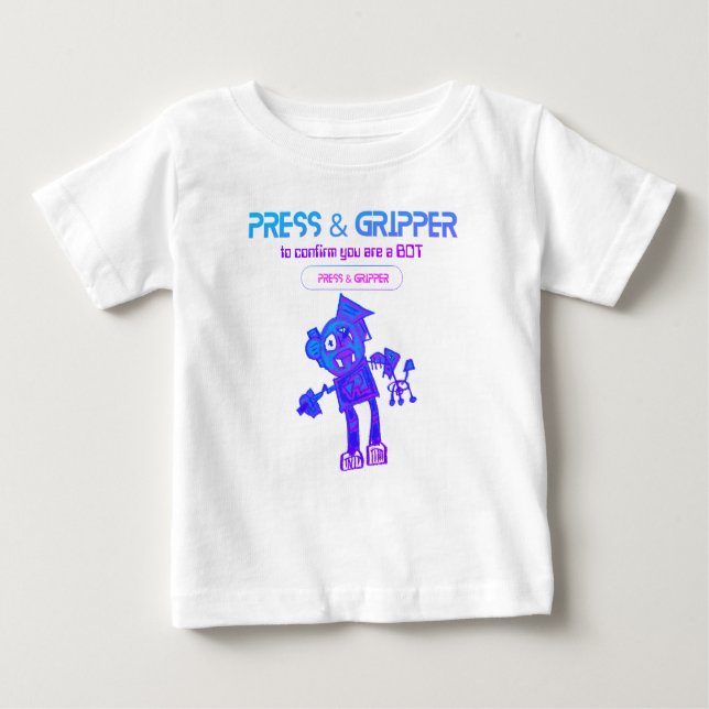 T-shirt Robot Press & Gripper (Frente)