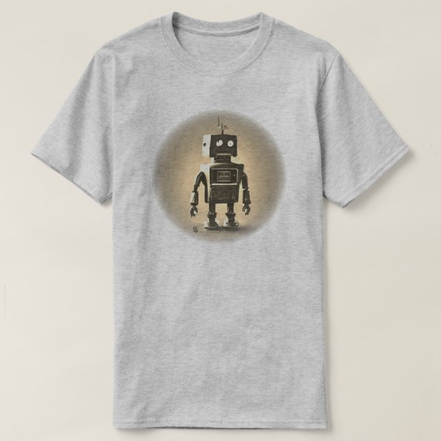 T-Shirt Robot Retro (Frente do Design)