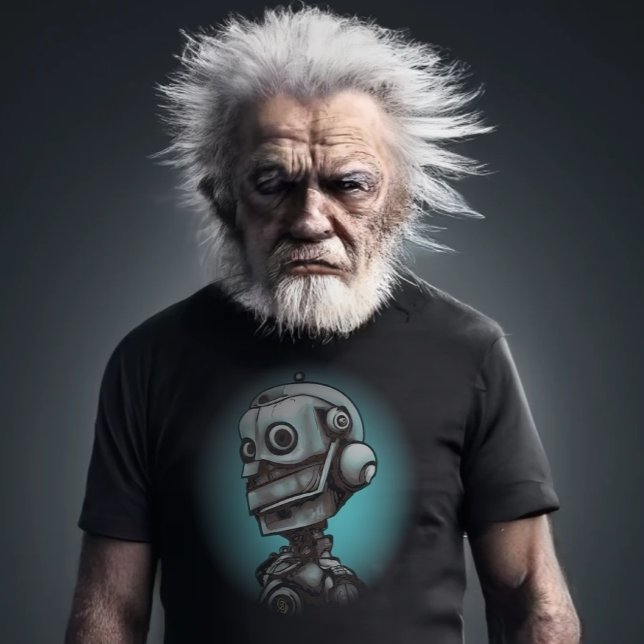 T-Shirt Robot Retro (Criador carregado)