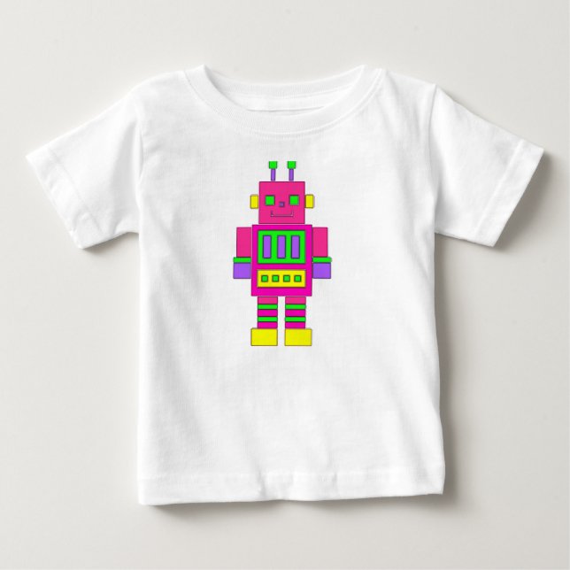 T-Shirt Robot Rosa (Frente)