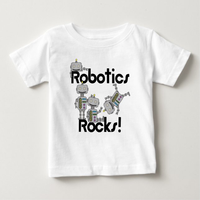 T-shirt Robotics Rocks (Frente)
