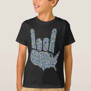 T-shirt Rocha America do Norte